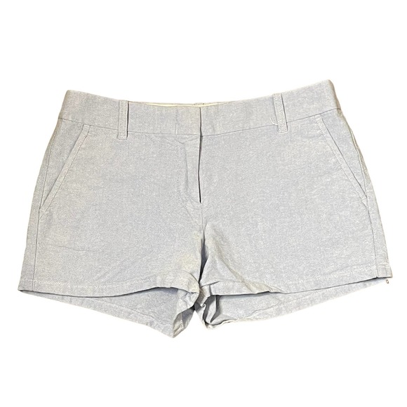 J. Crew Shorts Size 6 Blue 100% Cotton Womens Casual Pockets Short 31X3.5 - Picture 1 of 8